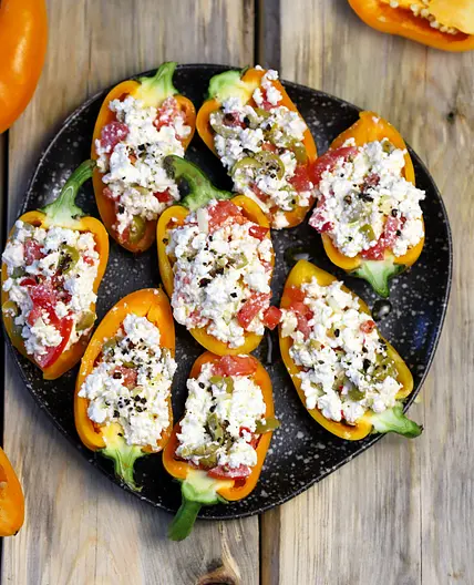 High-Protein Bell Pepper Boats