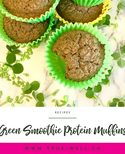 Green Smoothie Protein Muffins {anti-inflammatory, vegan, gluten-free}
