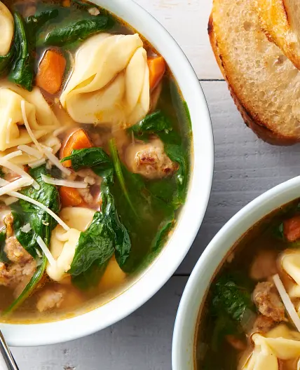 Italian Sausage and Tortellini Soup