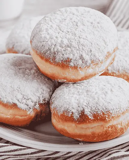 Serbian Krofne (Jam Filled Doughnuts)