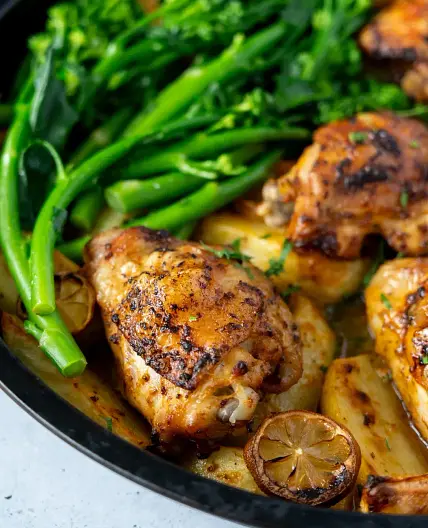 One-pan Lemon Garlic Chicken and Potatoes