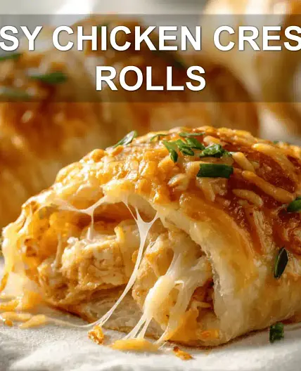 CHEESY CHICKEN CRESCENT ROLLS