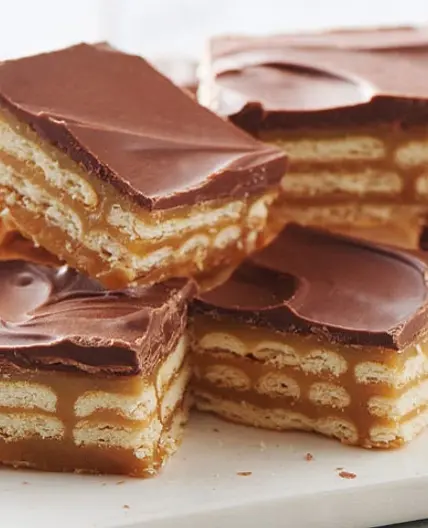 Triple-Layer Cracker Toffee Bars
