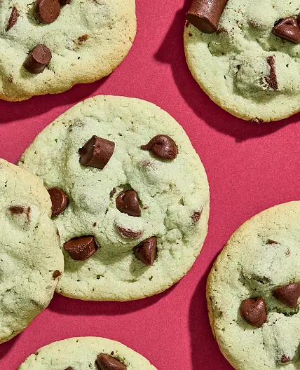 Mint Chocolate Chip Cookies