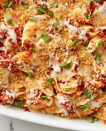 Chicken Parmesan-Stuffed Shells