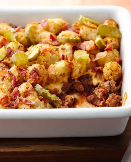 Bacon Cheeseburger Potato Casserole