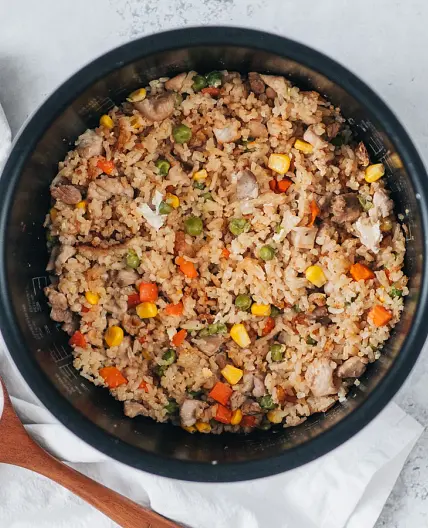 One Pot Rice Cooker Fried Rice