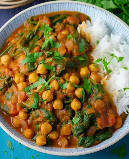 Chickpea & Spinach Curry