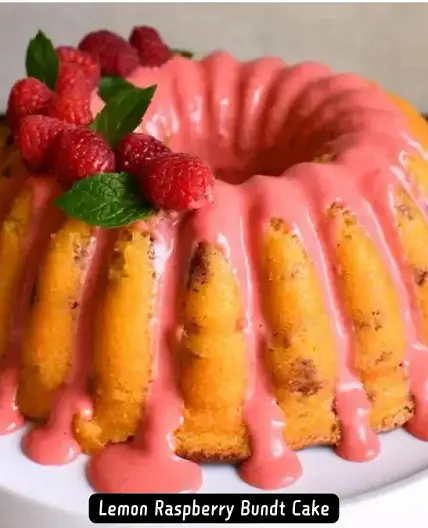 Lush Lemon Raspberry Bundt Cake Recipe