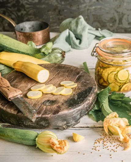 Pickled Courgettes