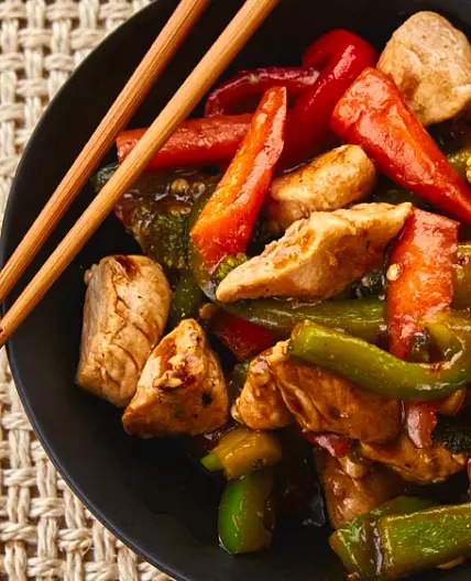 Vegetable-Chicken Stir-Fry