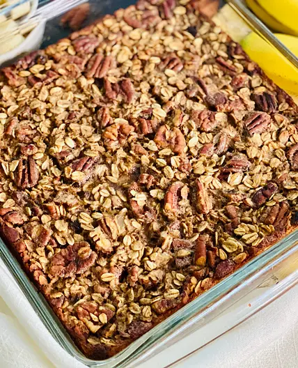 Banana Bread Baked Oats