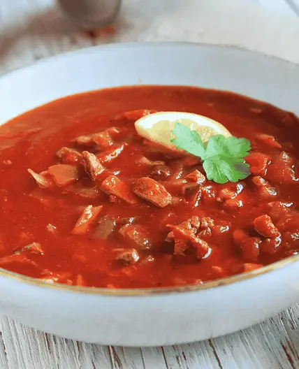 Russian Solyanka (Meat Soup)