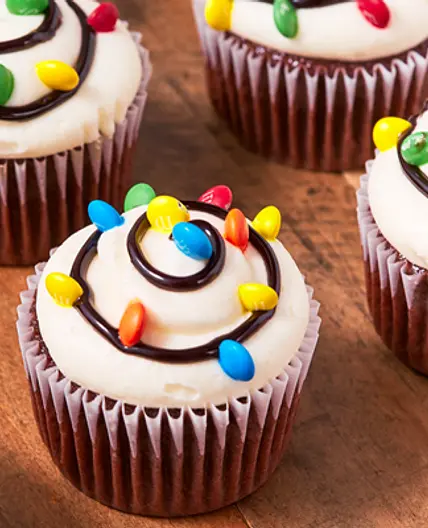 Christmas Light Cupcakes