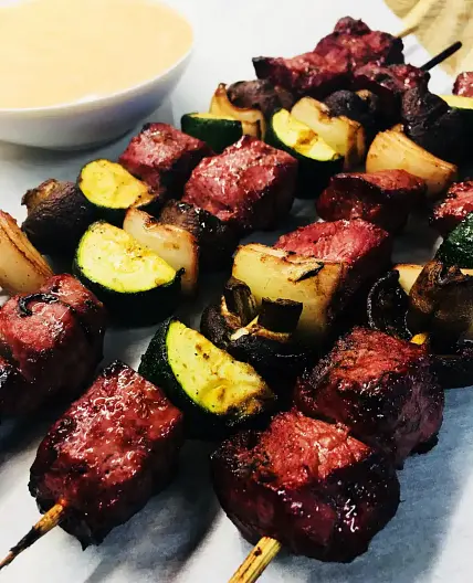 Traeger Hibachi Steak Skewers