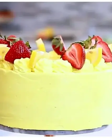Strawberry Lemonade Buttermilk Cake Recipe