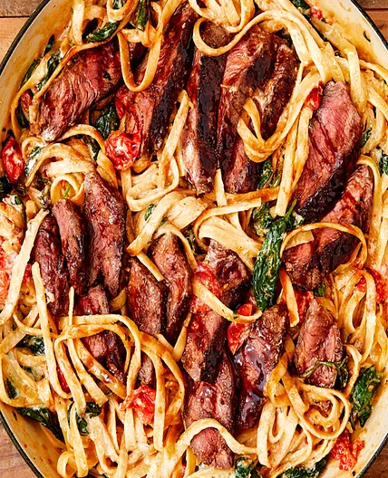 Creamy Steak Fettuccine