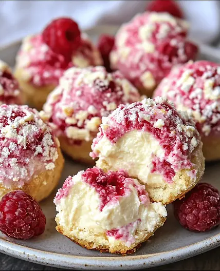 Delicious Raspberry Cream Cheese Bites