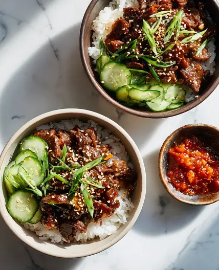 Firecracker Ground Beef Bowls