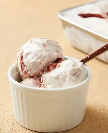 No-Churn Berry Ripple Ice Cream | Marion's Kitchen