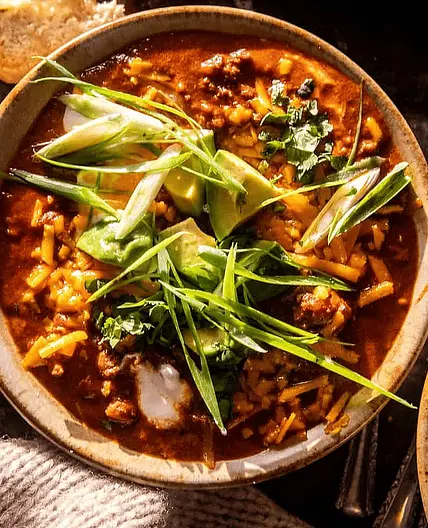 Chipotle Cheddar Beef Chili