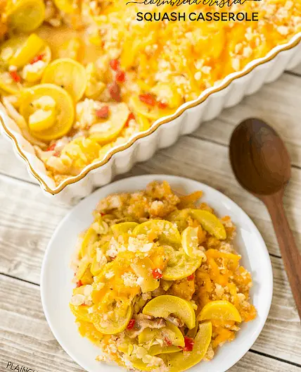 Cornbread Crusted Squash Casserole