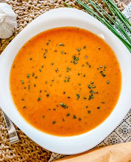 5 Minute Creamy White Bean & Pepper Soup