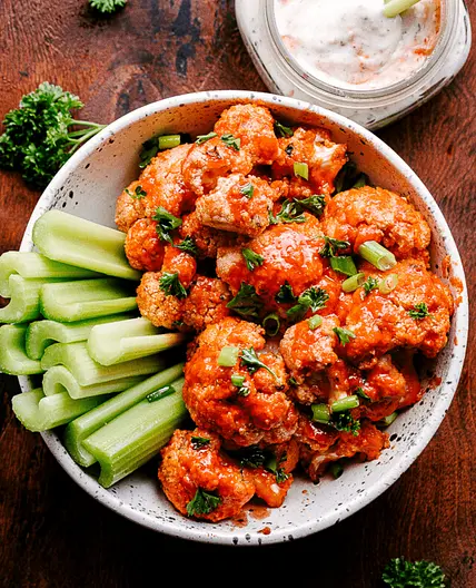 Air Fryer Buffalo Cauliflower Bites