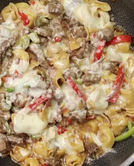 Best Cheesesteak Tortellini For Quick One-Pan Dinner
