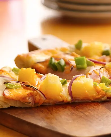 Canadian Bacon and Pineapple Pizza