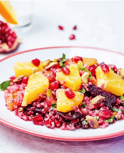 Healthy Beet and Orange Quinoa Salad
