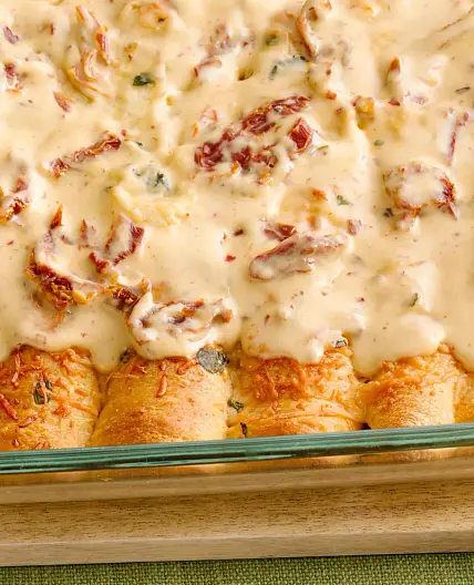 Creamy Italian Chicken Crescent Bake