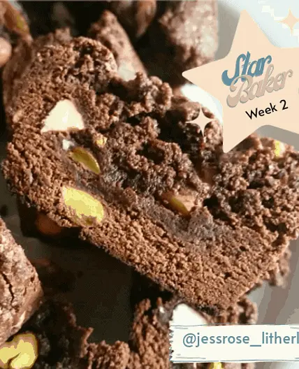 Van bake off Chocolate, almond & pistachio biscotti