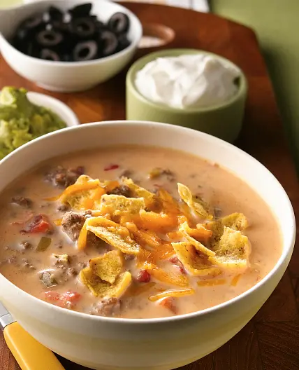 Beefy Nacho Soup