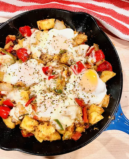 Skillet Potatoes and Eggs