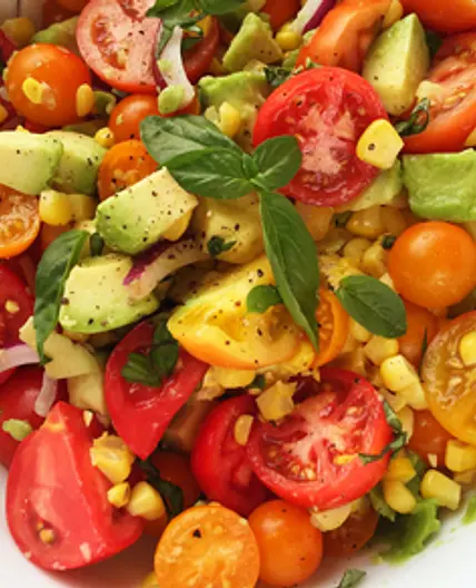 Corn, Avocado, and Tomato Salad