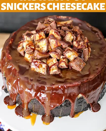 Instant Pot Snickers Cheesecake