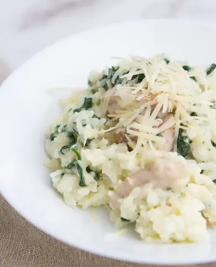 Creamy Spinach Chicken and Rice