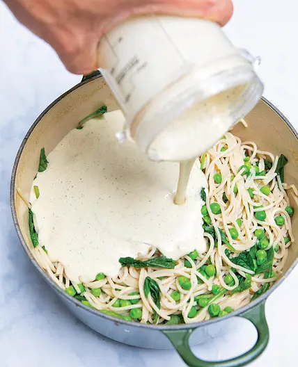 Creamy cashew carbonara