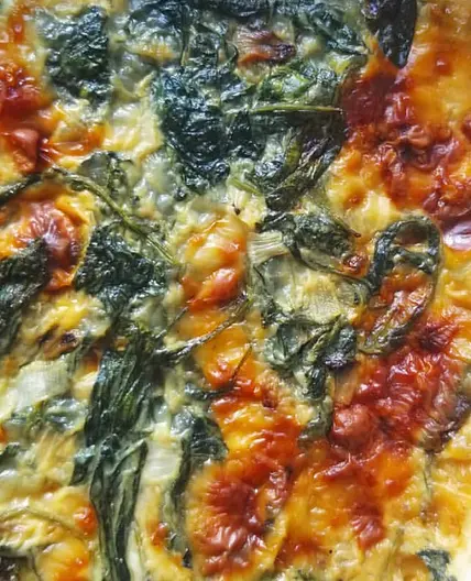 Crustless Spinach Quiche