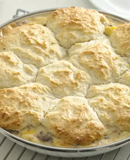 Biscuit and Sausage Gravy Skillet