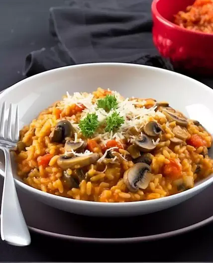 Tomato & Mushroom Risotto