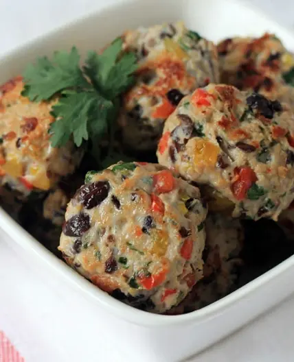 Black Bean and Turkey Meatballs