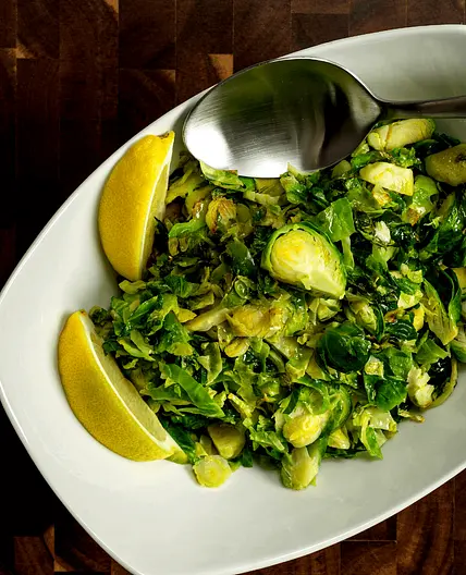 Air Fryer Shredded Brussels Sprouts