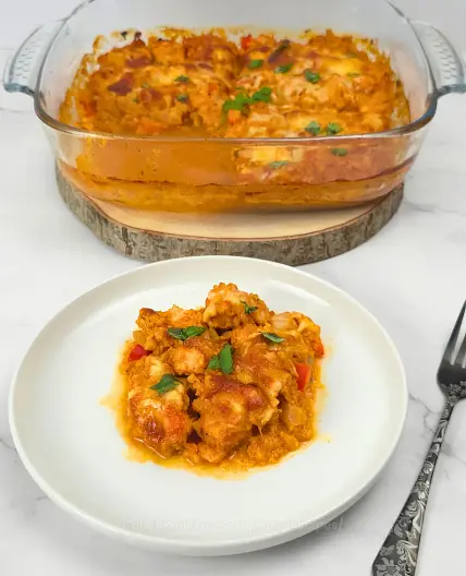 Keto Cottage Cheese Taco Chicken Casserole