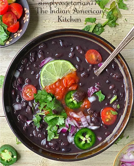 Instant Pot Mexican Black Beans - Vegan + Dump & Cook Recipe