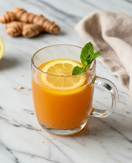 Pink Salt and Turmeric Morning Tonic