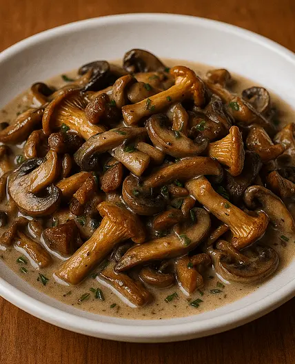 Mushroom Fricassee