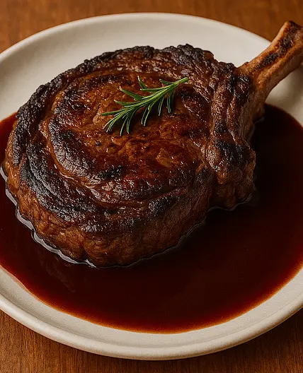 Ribeye with Red Wine Demi-Glace