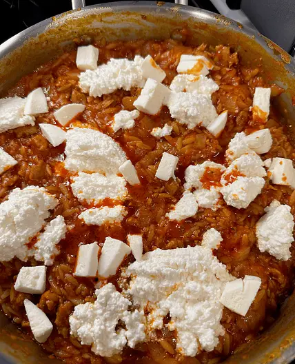 One Pan Deconstructed Lasagna Orzo